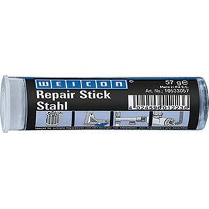BARRETTE PER RIPARAZIONI Adatta per la riparazione rapida e duratura e l'incollaggio di parti in metallo in caso di crepe, buchi, perdite e permeabilità su parti di macchinari, serbatoi, tubazioni, contenitori, pompe, carter e ripristino di filetti rovinati ecc. <br>Caricata con acciaio e approvata per acqua potabile. Certificata NSF/ANSI 61. repair sticks 3444ZE