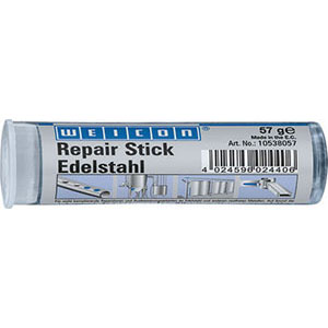 BARRETTE PER RIPARAZIONI Adatta per la riparazione di acciai inox e altri metalli inossidabili dove non è desiderata la corrosione come ad es. serbatoi, contenitori, impianti di condizionamento e imballaggio, tubi condutture, pompe, carter ecc. Resistenza meccanica ottenuta in ca. 60 min.<br>Caricata con acciaio e approvata per acqua potabile. Certificata NSF/ANSI 61. repair sticks 3444ZF