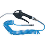 PISTOLE PER ARIA COMPRESSA Con canna piegata lunghezza mm 105 e tubo a spirale lunghezza m 4. compressed air dusting pistols 3449A 4