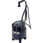 APPARECCHI GONFIAGGIO E CONTROLLO GOMME CON SERBATOIO A PRESSIONE D'ARIA  portable floor-tyre inflator-tester with air tank and suspension device 3461G