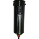 FILTRO-RIDUTTORE-LUBRIFICATORE IN GRUPPO "VARIOBLOC" Bicchieri di ricambio in metallo per filtri con valvola automatica interna attacco poll 1/4-3/8. air treatment units 3464GR 3