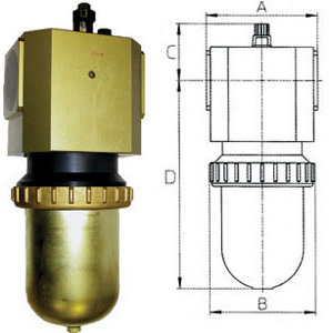 LUBRIFICATORI PER ARIA COMPRESSA FINO A 25 BAR  lubrificators for compressed air up to 25 bar 3471GT