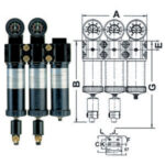 FILTRI A MASSIMA PURIFICAZIONE SISTEMA EWOBLOC Gruppo a 3 unità composto dai gruppi filtro Art. 3473 GA - 3473 GB - 3473 GC.<br>Completo. spare parts for big air treatment units filtersystem V-M-A 3473GL