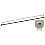 FASCETTE DI CABLAGGIO IN NYLON CON LINGUETTA INOX Larghezza mm 7,5. Carico di apertura max da N 800. Confezioni di 50 pz. indivisibili. cable ties with inox catch 3473RL 220B