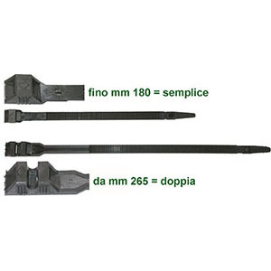 FASCETTE DI CABLAGGIO IN NYLON Confezioni di 100 pz. indivisibili. cable ties 3473SE