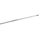 FASCETTE DI CABLAGGIO IN ACCIAIO INOX Larghezza mm 4,6, spessore mm 0,28.<br>Resistenza alla trazione 90 Kg.<br>Confezioni di 100 pz. indivisibili. inox cable ties 3473ZE 679