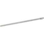 FASCETTE DI CABLAGGIO IN ACCIAIO INOX Larghezza mm 7,9, spessore mm 0,46.<br>Resistenza alla trazione 136 Kg.<br>Confezioni di 100 pz. indivisibili. inox cable ties 3473ZF