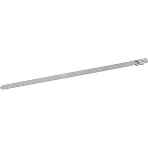 FASCETTE DI CABLAGGIO IN ACCIAIO INOX Larghezza mm 7,9, spessore mm 0,46.<br>Resistenza alla trazione 136 Kg.<br>Confezioni di 100 pz. indivisibili. inox cable ties 3473ZF