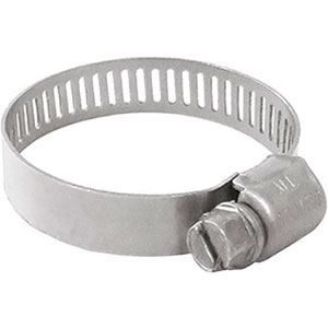 FASCETTE STRINGITUBI A VITE Larghezza mm 8.<br>Vite a taglio M6. hose clamps 3474AC