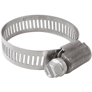 FASCETTE STRINGITUBI A VITE Larghezza mm 12,7.<br>Vite a taglio M8. hose clamps 3474AE