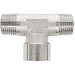 RACCORDI DI LINEA Tipo a «T» 2 filettature esterne e 1 interna. compressed air accessories 3475BV 3/8