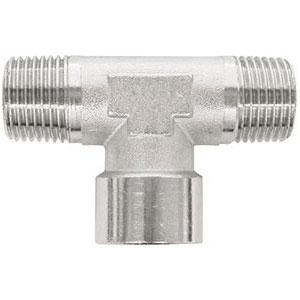 RACCORDI DI LINEA Tipo a «T» 2 filettature esterne e 1 interna. compressed air accessories 3475BV