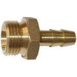 ATTACCHI, RACCORDI, INNESTI E RUBINETTI RAPIDI Attacco portagomma con filetto maschio, monoblocco. compressed air accessories 3476B 10