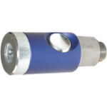 VALVOLE AUTOMATICHE DI CHIUSURA AD INNESTO RAPIDO CON SISTEMA DI SICUREZZA Rubinetti rapidi, per innesti, con filettatura esterna. compressed air accessories 3485GA 1/2