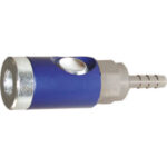 VALVOLE AUTOMATICHE DI CHIUSURA AD INNESTO RAPIDO CON SISTEMA DI SICUREZZA Rubinetti rapidi, per innesti, con portagomma. compressed air accessories 3485GC 6