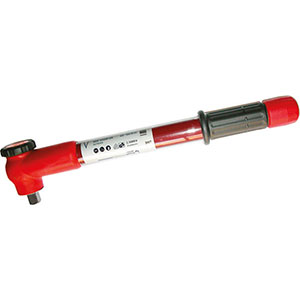 UTENSILI ISOLATI SECONDO LE NORME VDE In acciaio temprato.<br>Tipo con scatto acustico. Scala con esposizione valori metrici.<br>Regolazione sull'impugnatura. Movimento a cricco, dentatura fine.<br>Attacco quadro con dispositivo di fermo per le bussole. Tolleranza di serraggio ±3%.<br>Fornite di certificato secondo DIN ISO 6789:2017. insulated and officially controlled tools under voltage-VDE 353GA