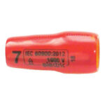 UTENSILI ISOLATI SECONDO LE NORME VDE In acciaio CROMO-VANADIO. Per uso a mano.<br>Attacco quadro 1/4". insulated and officially controlled tools under voltage-VDE 355GZBL