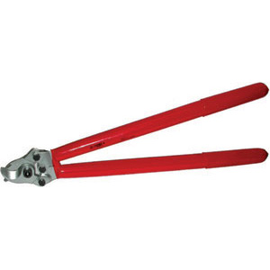 UTENSILI ISOLATI SECONDO LE NORME VDE Tipo a doppia leva, per tagliare cavi di rame e alluminio, composti da uno o più conduttori con rivestimento in gomma o plastica. Bracci ad apertura ridotta per diminuire lo sforzo e per tagliare in posizioni di difficile accesso. Testa lucida. insulated and officially controlled tools under voltage-VDE 356GH
