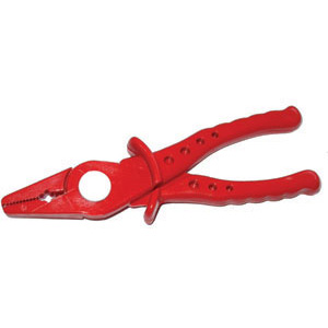 UTENSILI ISOLATI SECONDO LE NORME VDE In materiale sintetico, completamente isolate per la massima sicurezza.<br>Becchi zigrinati, sottili.<br>Particolarmente adatte per il montaggio di contatori. insulated and officially controlled tools under voltage-VDE 356GT