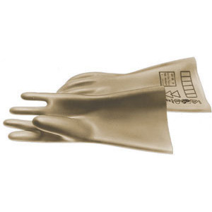 UTENSILI ISOLATI SECONDO LE NORME VDE In lattice naturale, tipo a 5 dita. Indicati per installatori e manutentori elettrici.<br>Taglia 10. Lunghezza totale mm 360 c.ca.<br>Classe 1. insulated and officially controlled tools under voltage-VDE 357GF