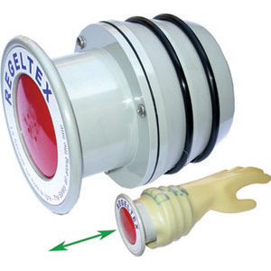 UTENSILI ISOLATI SECONDO LE NORME VDE Particolarmente necessario per controllare l'integrità dei guanti per elettricisti Art. 357 GD - E - F, secondo le norme EN60903 e IEC903. <br>Corpo in materiale plastico diametro mm 115, funzionamento a pompa. insulated and officially controlled tools under voltage-VDE 357GH
