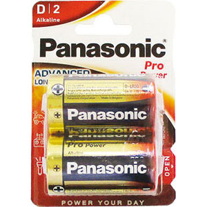 BATTERIE ALCALINE Torcia LR20 (D).<br>Confezione indivisibile in blister di 2 pezzi. alkaline batteries 3600MC 4