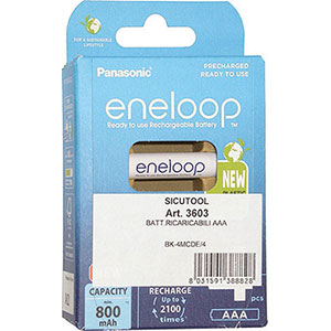 BATTERIE RICARICABILI E CARICABATTERIE Confezione indivisibile in blister di 4 pezzi. rechargeable batteries and chargers 3603