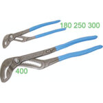 PINZE REGOLABILI Testa verniciata grigia. Impugnature plastificate. multigrip pliers 362GE