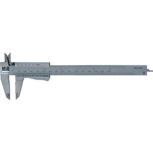 CALIBRI DI PRECISIONE Graduazione e nonio con lettura 1/20 di mm, 1/128 di poll. Esecuzione cromata opaca. precision pocket calipers 3747D