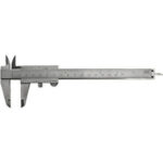 CALIBRI DI PRECISIONE Graduazione e nonio con lettura 1/20 di mm, 1/128 di poll. Con piani complanari.<br>SENZA ERRORI DI PARALLASSE.<br>Esecuzione cromata opaca. precision pocket calipers 3747DV