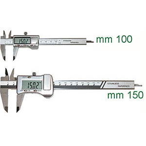 CALIBRI ELETTRONICI DIGITALI Con guscio in metallo, asta di profondità piatta. Senza rotellina di azionamento. Senza predisposizione uscita dati. electronic-digit-calipers 3747VEB