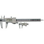 CALIBRI ELETTRONICI DIGITALI Con guscio in metallo, asta di profondità piatta. Possibilità di azionamento con o senza rotellina smontabile. Senza predisposizione uscita dati. electronic-digit-calipers 3747VED