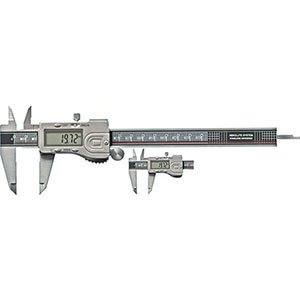 CALIBRI ELETTRONICI DIGITALI Con guscio in metallo, asta di profondità piatta. Possibilità di azionamento con o senza rotellina smontabile. Senza predisposizione uscita dati. electronic-digit-calipers 3747VED