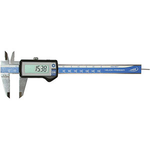 CALIBRI ELETTRONICI DIGITALI Con asta di profondità tonda.<br>Letture: 0,01 mm/0,0005 poll. <br>Velocità di risposta max: 1 m/s <br>Limite min/max temperatura di lavoro: 10-50 °C<br>In cofanetto.<br>Tipo PROFESSIONALE.<br>Senza predisposizione uscita dati. electronic-digit-calipers 3759GA