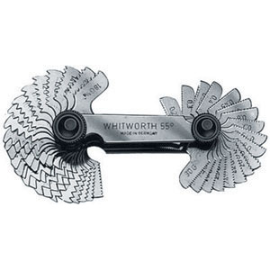 CONTAFILETTI Tipo doppio per filetti Whitworth, Metrico ISO e Whitworth Gas. Con 58 lame. screw pitch gauges 3969G