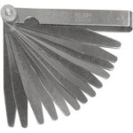 SPESSIMETRI Con 13 lame da mm 0,05-0,10-0,15-0,20-0,25-0,30-0,40-0,50-0,60-0,70-0,80-0,90-1,00.<br>In acciaio. feeler gauges 3992GB