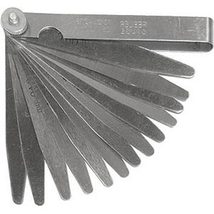 SPESSIMETRI Con 13 lame da mm 0,05-0,10-0,15-0,20-0,25-0,30-0,40-0,50-0,60-0,70-0,80-0,90-1,00.<br>In acciaio. feeler gauges 3992GB