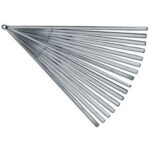 SPESSIMETRI Con 20 lame da mm 0,05-0,10-0,15-0,20-0,25-0,30-0,35-0,40-0,45-0,50-0,55-0,60-0,65-0,70-0,75-0,80-0,85-0,90-0,95-1,00.<br>In acciaio. feeler gauges 3994GE