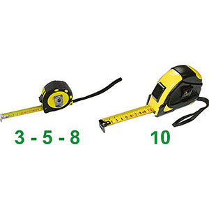 FLESSOMETRI PER INTERNI ED ESTERNI measuring tapes 4141DA