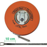 ROTELLE METRICHE NASTRO ACCIAIO Con nastro in acciaio INOX e custodia ricoperta con pelle sintetica. steeI measuring tapes 4150GF