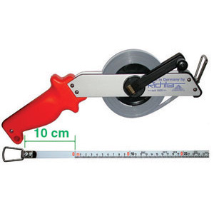 ROTELLE METRICHE NASTRO ACCIAIO Rotella con nastro smaltato bianco. steeI measuring tapes 4153GC