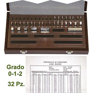 BLOCCHETTI DI RISCONTRO IN ASSORTIMENTO Precisione grado 0. gauges block sets 4339GA