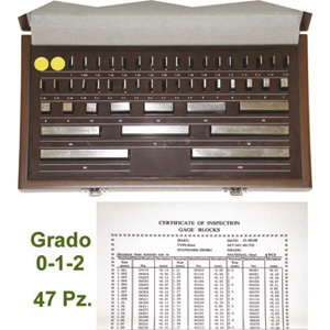 BLOCCHETTI DI RISCONTRO IN ASSORTIMENTO Precisione grado 2. gauges block sets 4340GC