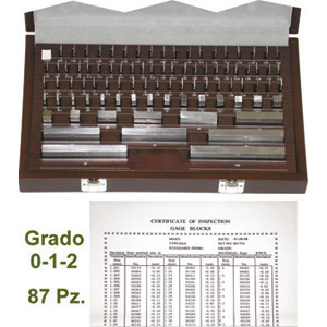 BLOCCHETTI DI RISCONTRO IN ASSORTIMENTO Precisione grado 2. gauges block sets 4341GC