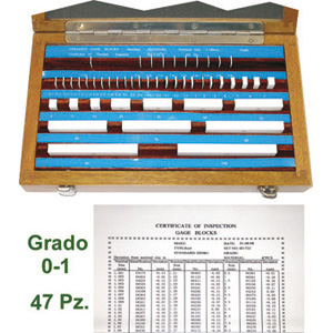 BLOCCHETTI DI RISCONTRO IN ASSORTIMENTO Precisione grado 1. gauges block sets 4345GB