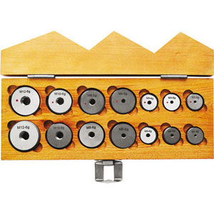 CALIBRI AD ANELLO PER FILETTARE IN ASSORTIMENTO tread ring gauges in set 4350GLH