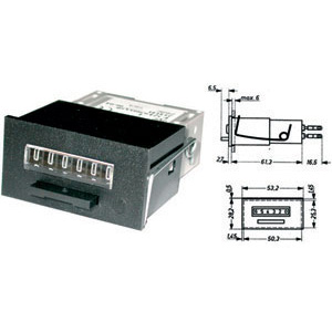 CONTAIMPULSI A DISTANZA Per corrente alternata 230 V. impulse-counters 4454GE
