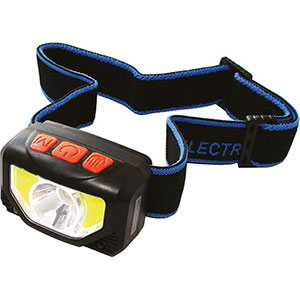 LAMPADE FRONTALI A LED A BATTERIA TIPO RICARICABILE<br>In materiale plastico con guarnizioni in gomma con elastico regolabile in tessuto per un saldo e comodo fissaggio. Con cavo di carica USB, in dotazione. Indicatore del livello di carica della batteria. Con tasto ON/OFF, con funzione SENSORE DI MOVIMENTO per accensione e spegnimento a distanza. Tasto multifunzione per regolare l'accensione delle luci a diverse intensità luminose. <br>A luce frontale con 1 XPG-LED (4 W - 600 Lumen) a due luminosità (100% e 30%), con COM-LED laterali (4 W- 300 Lumen) a due luminosità luce bianca (100% e 50%) e a luce rossa fissa e SOS intermittente. Peso g 72. led head-lights 4471AB