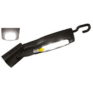 LAMPADE A LED RICARICABILI Lunghezza mm 185 e complete di gancio girevole e magnete.<br>A batteria ricaricabile al litio (Li-ion) con cavo di carica USB, in dotazione. Con interruttore. A luce frontale con 3 LED a elevata potenza e luminosità e a luce laterale con 2 potentissimi LED extra luminosi, con speciale lente ottica con luminosità pari a 250 LUMEN. Autonomia 2,5 ore circa di uso continuo. led rechargeable cordless lights 4471LF