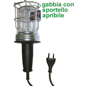 LAMPADE PORTATILI  ELETTRICHE Per lampadine max 60 W - 230 V.<br>Senza lampadina. electric portable lamps 4472GA
